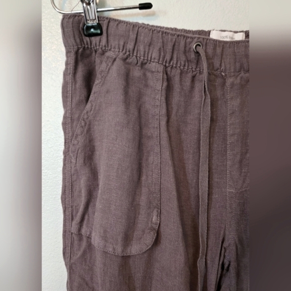 C & C California Gray Linen Jogger Pants Size Medium - Picture 4 of 5